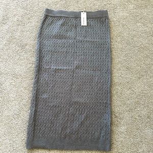 Heartloom Asher Cable knit Skirt in Heather Size Large NWT